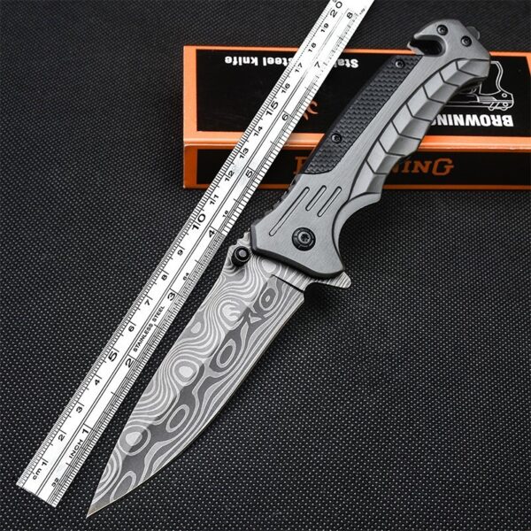KF011-FA46 BROWNING FA46 Supreme King Liner Lock/ G10+Steel Handle Outdoor Camping Folding knife - Image 3