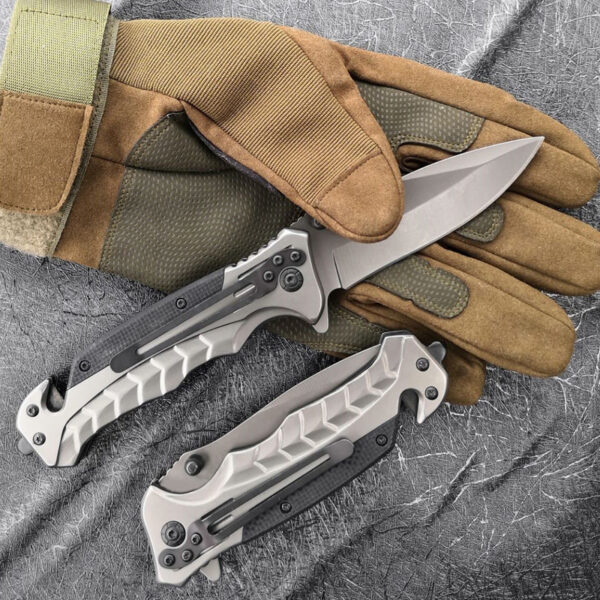 KF011-FA46 BROWNING FA46 Supreme King Liner Lock/ G10+Steel Handle Outdoor Camping Folding knife - Image 9