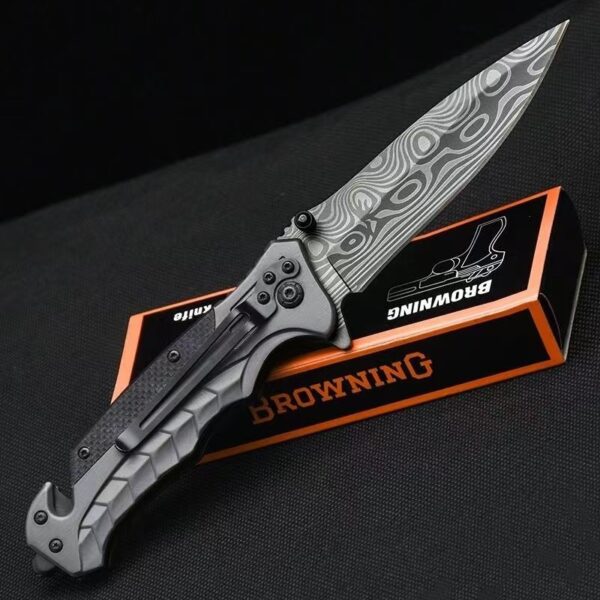 KF011-FA46 BROWNING FA46 Supreme King Liner Lock/ G10+Steel Handle Outdoor Camping Folding knife - Image 4