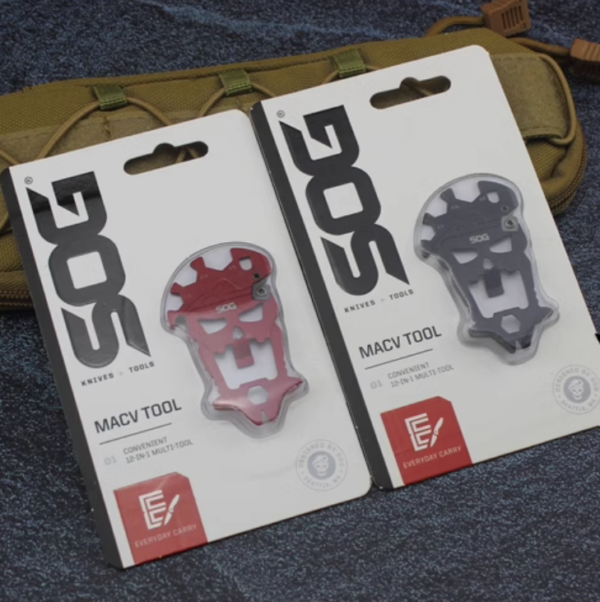 TL098 SOG MacV SM1001 12in1 Multi Tool/ Stainless Steel Everyday Carry Keychain Tool - Image 10