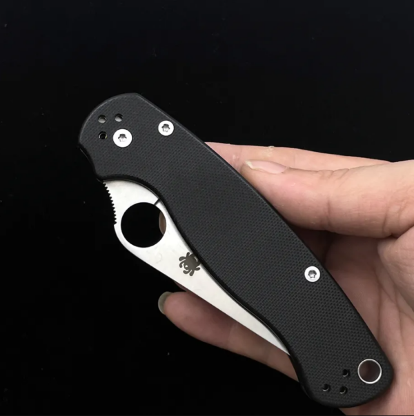 KF065 SPYDERCO ParaMilitary 2 C81 G10 Handle Folding Knife - Image 11